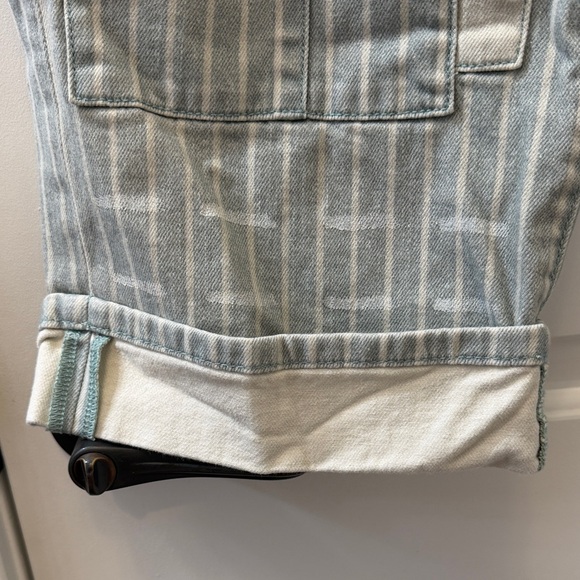 Anthropologie Pilcro Wide Leg Patchwork Striped Jeans 29/8 - Picture 5 of 12